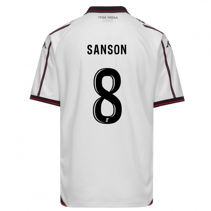 Danxen Niño Camiseta Morgan Sanson #8 Negro Blanco 2ª Equipación 2026/27 La Camisa