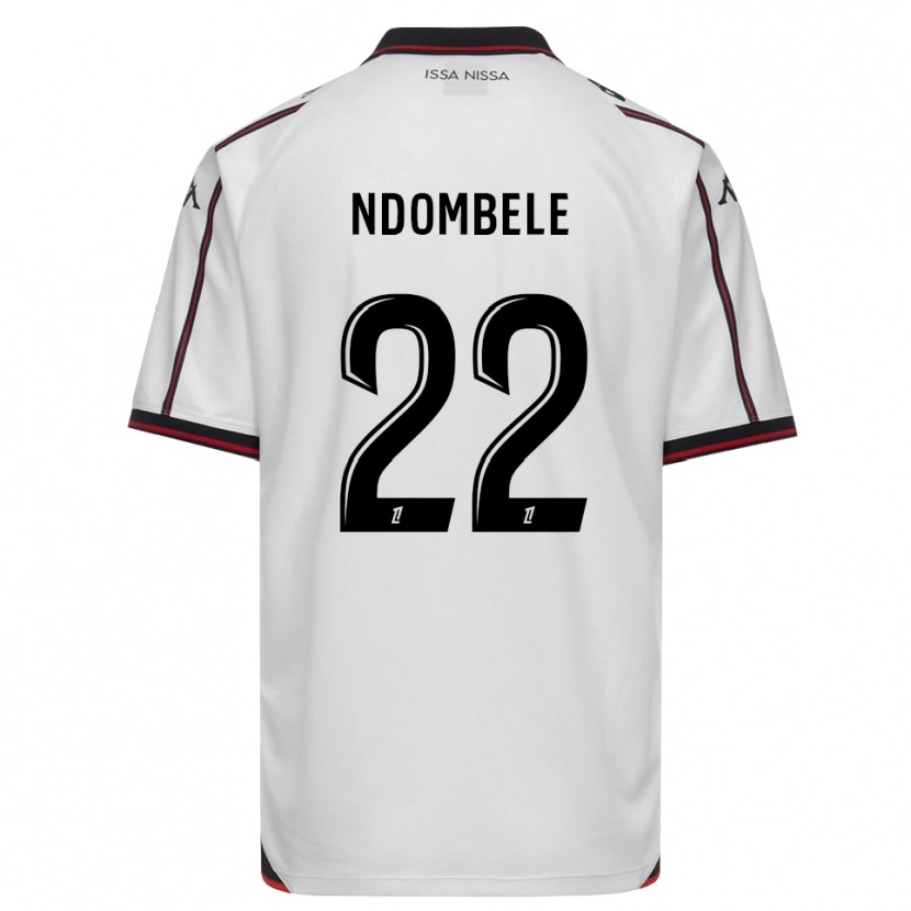 Danxen Niño Camiseta Tanguy Ndombele #22 Negro Blanco 2ª Equipación 2026/27 La Camisa