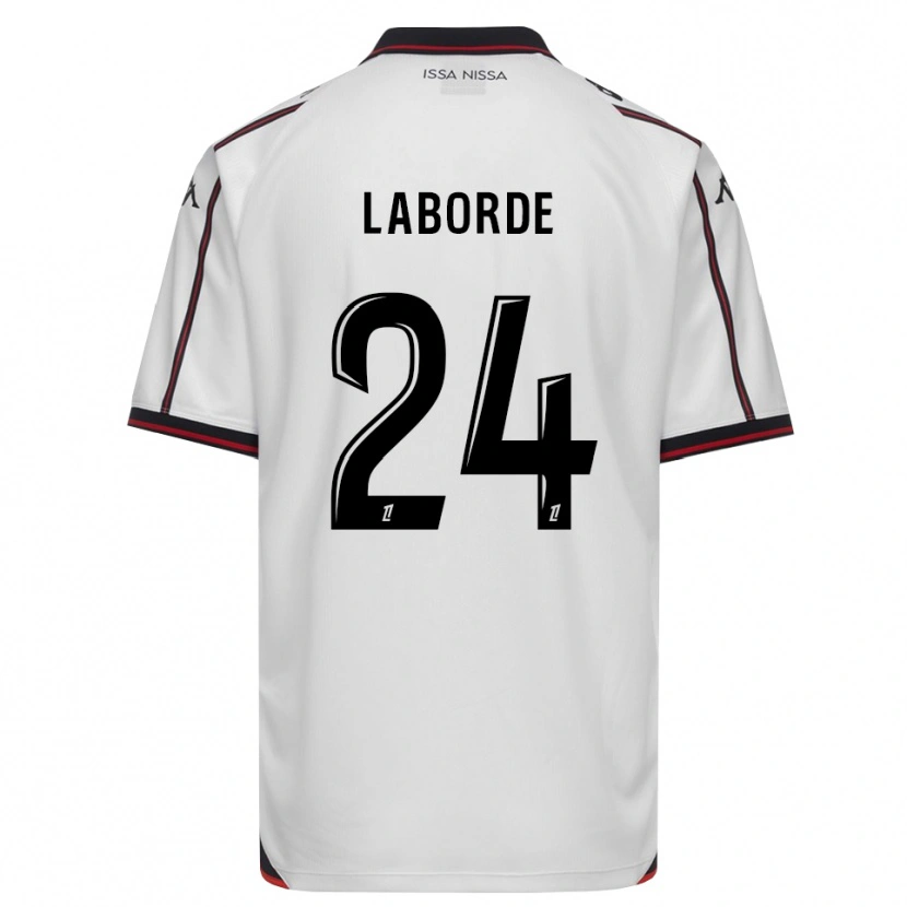 Danxen Niño Camiseta Gaëtan Laborde #24 Negro Blanco 2ª Equipación 2026/27 La Camisa