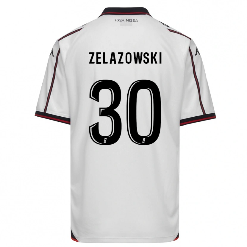 Danxen Niño Camiseta Bartosz Zelazowski #30 Negro Blanco 2ª Equipación 2026/27 La Camisa