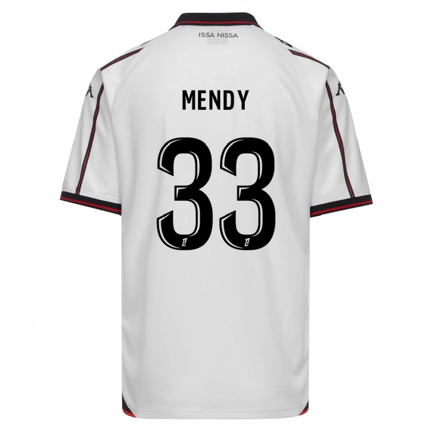 Danxen Niño Camiseta Antoine Mendy #33 Negro Blanco 2ª Equipación 2026/27 La Camisa