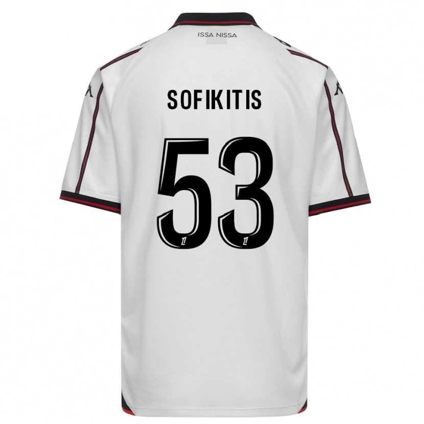 Danxen Niño Camiseta Yanis Sofikitis #53 Negro Blanco 2ª Equipación 2026/27 La Camisa