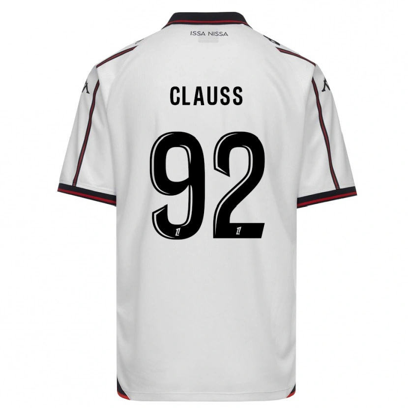 Danxen Niño Camiseta Jonathan Clauss #92 Negro Blanco 2ª Equipación 2026/27 La Camisa