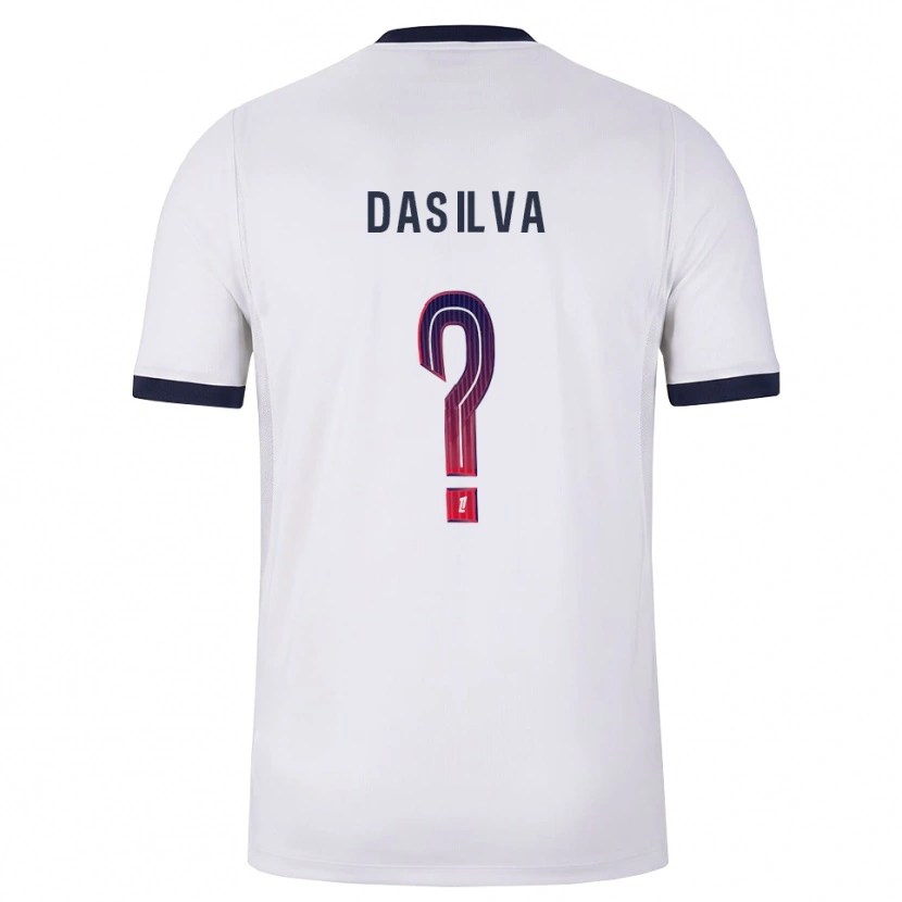 Danxen Niño Camiseta Josué Dasilva #0 Blanco Negro Rojo 2ª Equipación 2026/27 La Camisa