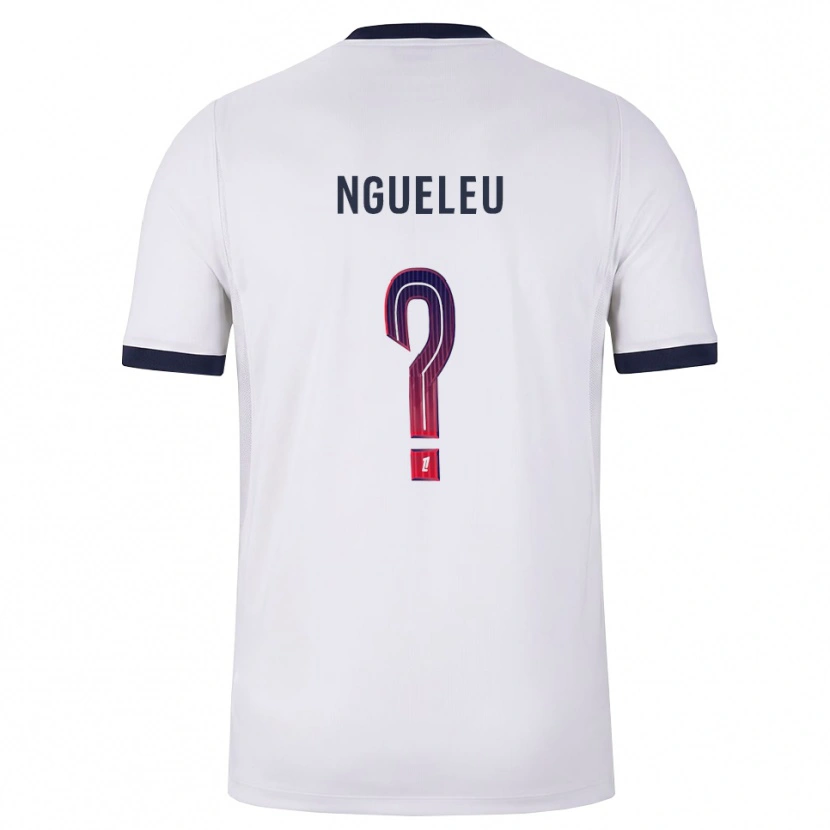 Danxen Niño Camiseta Soufiya Ngueleu #0 Blanco Negro Rojo 2ª Equipación 2026/27 La Camisa