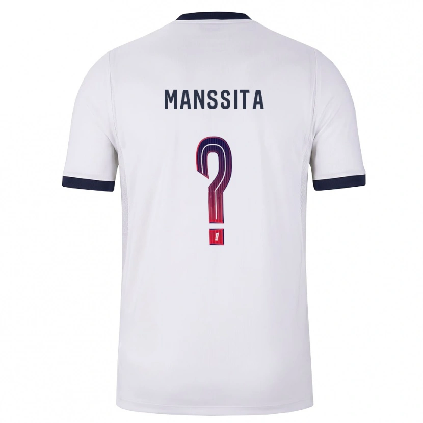 Danxen Niño Camiseta Manssita Traore #0 Blanco Negro Rojo 2ª Equipación 2026/27 La Camisa