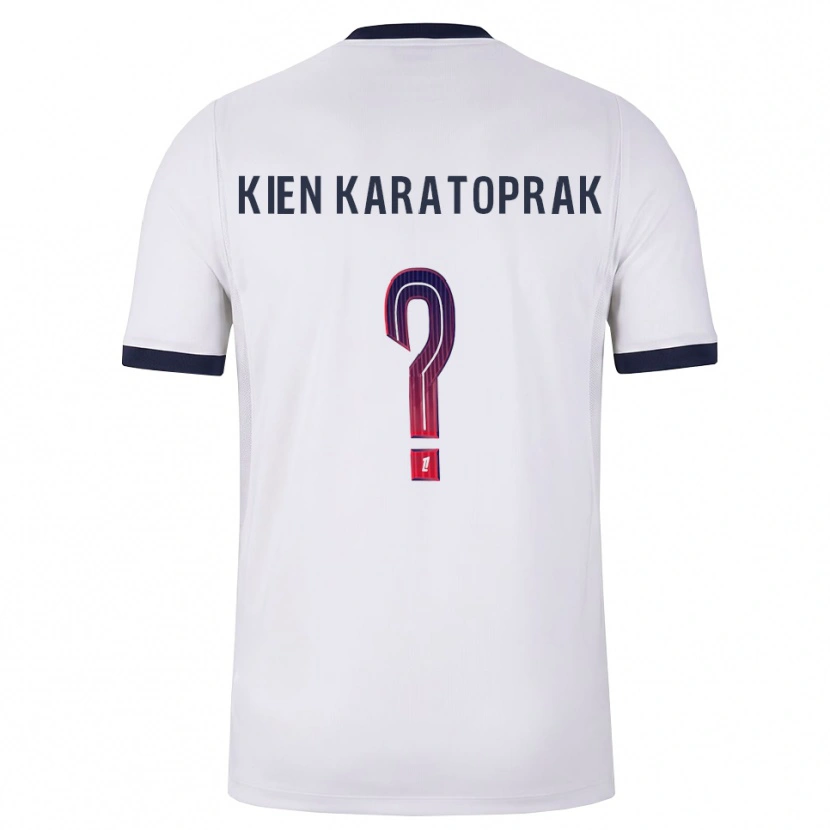 Danxen Niño Camiseta Kenan Kien Karatoprak #0 Blanco Negro Rojo 2ª Equipación 2026/27 La Camisa