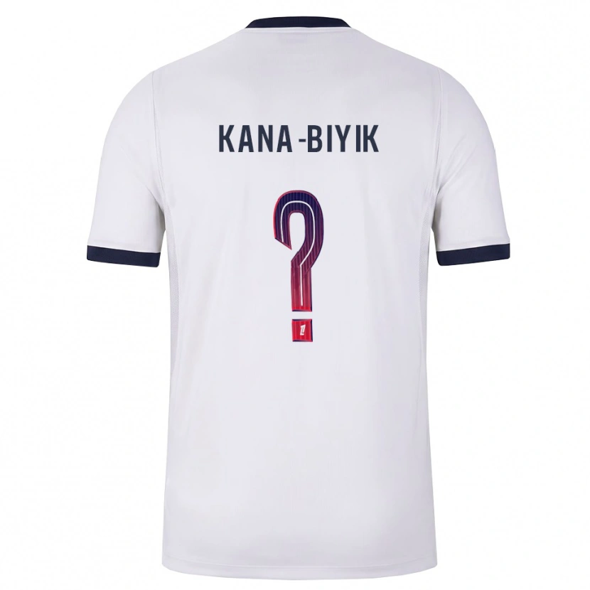 Danxen Niño Camiseta Lorenzo Kana-Biyik #0 Blanco Negro Rojo 2ª Equipación 2026/27 La Camisa