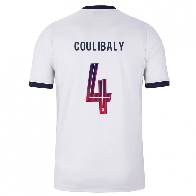 Danxen Niño Camiseta Samba Coulibaly #4 Blanco Negro Rojo 2ª Equipación 2026/27 La Camisa