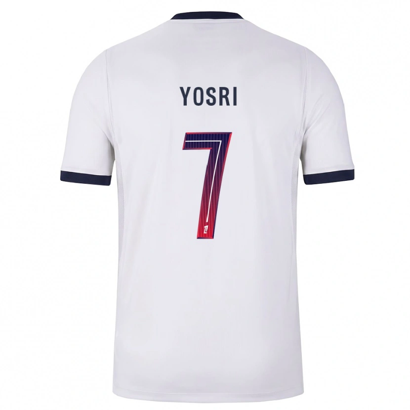 Danxen Niño Camiseta Bouzid Yosri #7 Blanco Negro Rojo 2ª Equipación 2026/27 La Camisa