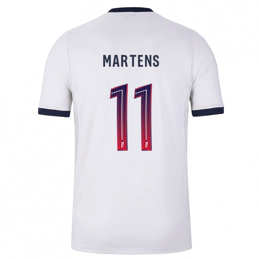 Danxen Niño Camiseta Lieke Martens #11 Blanco Negro Rojo 2ª Equipación 2026/27 La Camisa