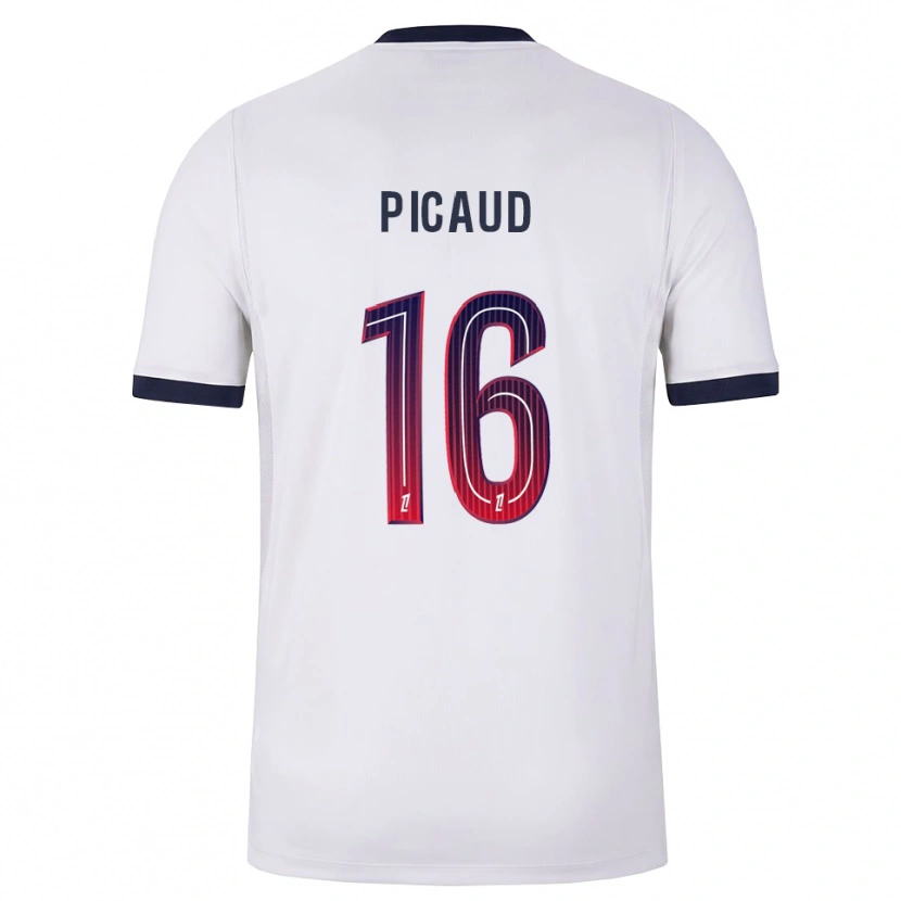 Danxen Niño Camiseta Constance Picaud #16 Blanco Negro Rojo 2ª Equipación 2026/27 La Camisa