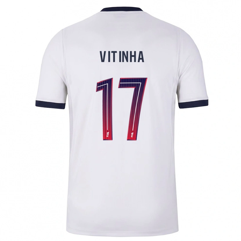 Danxen Niño Camiseta Vítor Machado Ferreira #17 Blanco Negro Rojo 2ª Equipación 2026/27 La Camisa