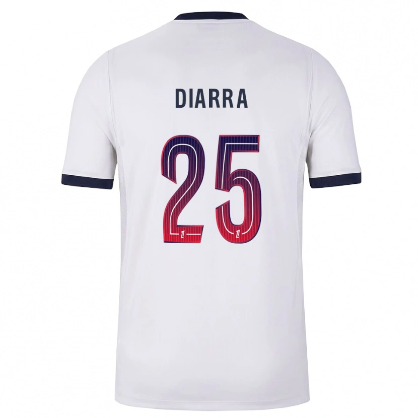 Danxen Niño Camiseta Agueissa Diarra #25 Blanco Negro Rojo 2ª Equipación 2026/27 La Camisa