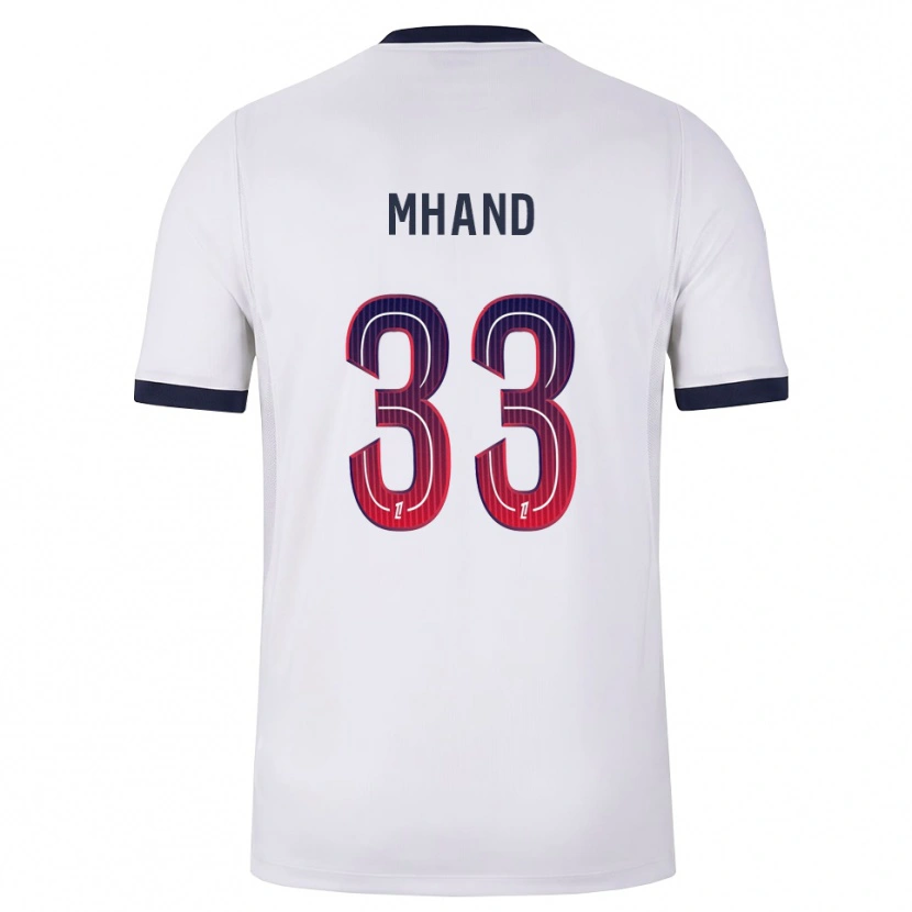 Danxen Niño Camiseta Ilian Mhand #33 Blanco Negro Rojo 2ª Equipación 2026/27 La Camisa