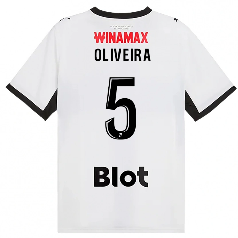 Danxen Niño Camiseta Gonçalo Oliveira #5 Negro Blanco Rojo 2ª Equipación 2026/27 La Camisa