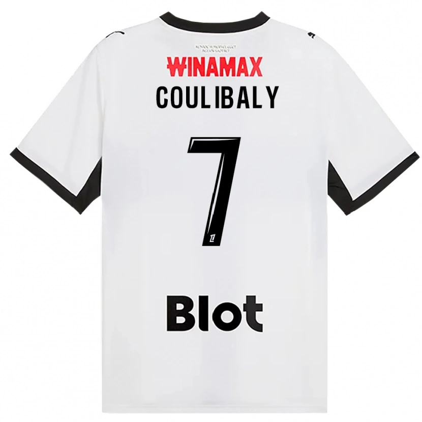 Danxen Niño Camiseta Boukary Coulibaly #7 Negro Blanco Rojo 2ª Equipación 2026/27 La Camisa