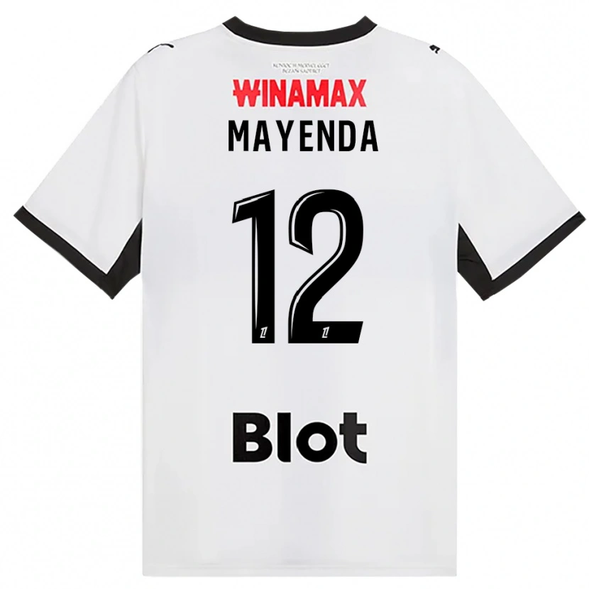 Danxen Niño Camiseta Eliezer Mayenda #12 Negro Blanco Rojo 2ª Equipación 2026/27 La Camisa