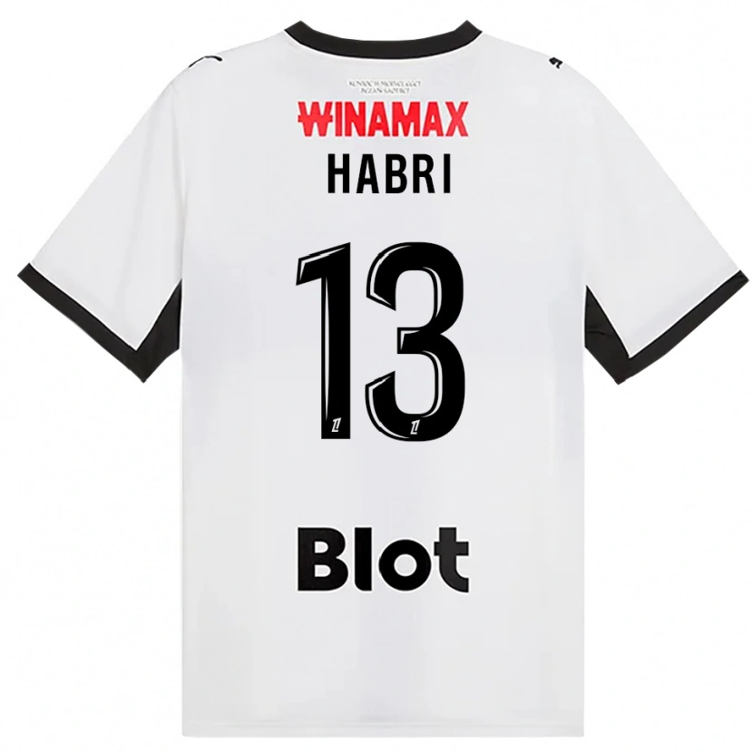 Danxen Niño Camiseta Issa Habri #13 Negro Blanco Rojo 2ª Equipación 2026/27 La Camisa