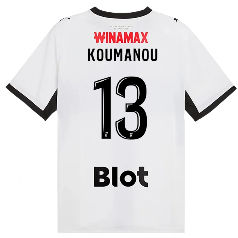 Danxen Niño Camiseta Noa Koumanou #13 Negro Blanco Rojo 2ª Equipación 2026/27 La Camisa