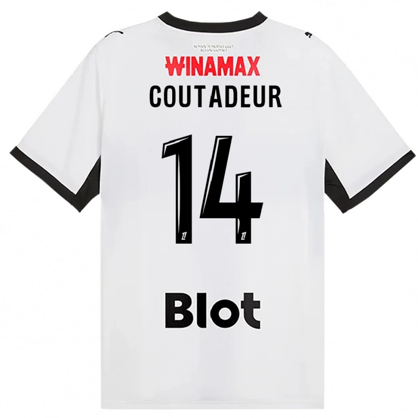 Danxen Niño Camiseta Diego Coutadeur #14 Negro Blanco Rojo 2ª Equipación 2026/27 La Camisa