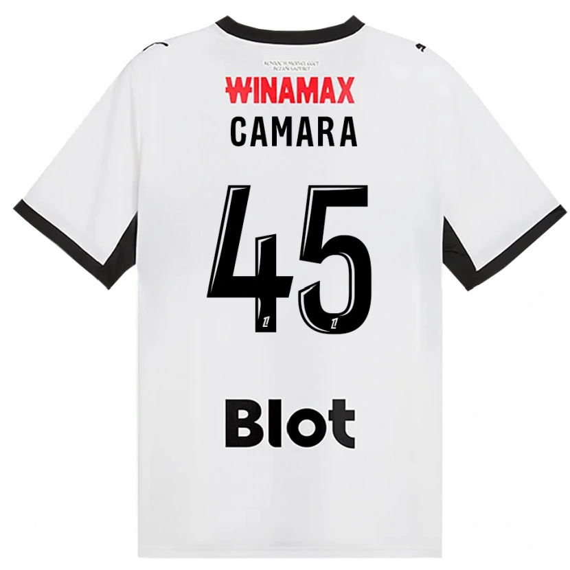 Danxen Niño Camiseta Mahdi Camara #45 Negro Blanco Rojo 2ª Equipación 2026/27 La Camisa