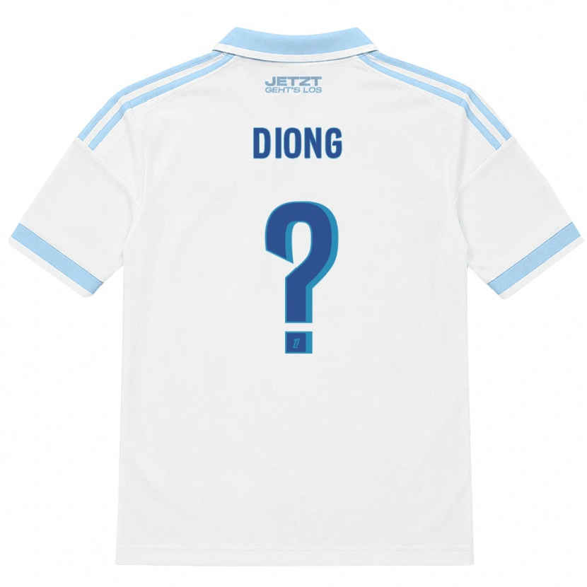 Danxen Niño Camiseta Pape Diong #0 Azul Cielo Claro Blanco Rojo 2ª Equipación 2026/27 La Camisa
