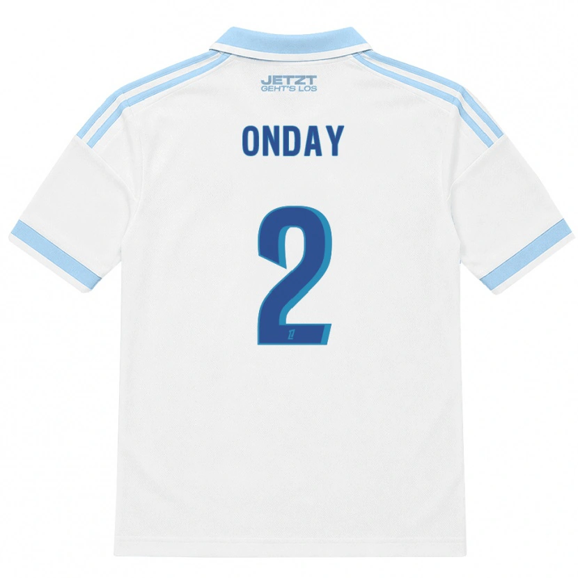 Danxen Niño Camiseta Georges Onday #2 Azul Cielo Claro Blanco Rojo 2ª Equipación 2026/27 La Camisa