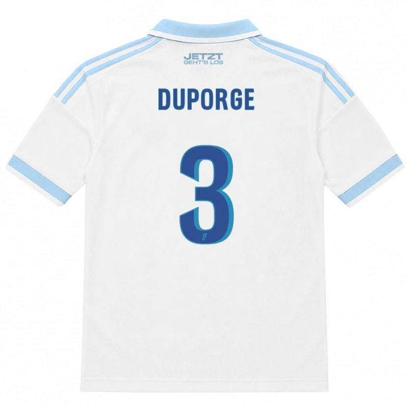 Danxen Niño Camiseta Morgane Duporge #3 Azul Cielo Claro Blanco Rojo 2ª Equipación 2026/27 La Camisa