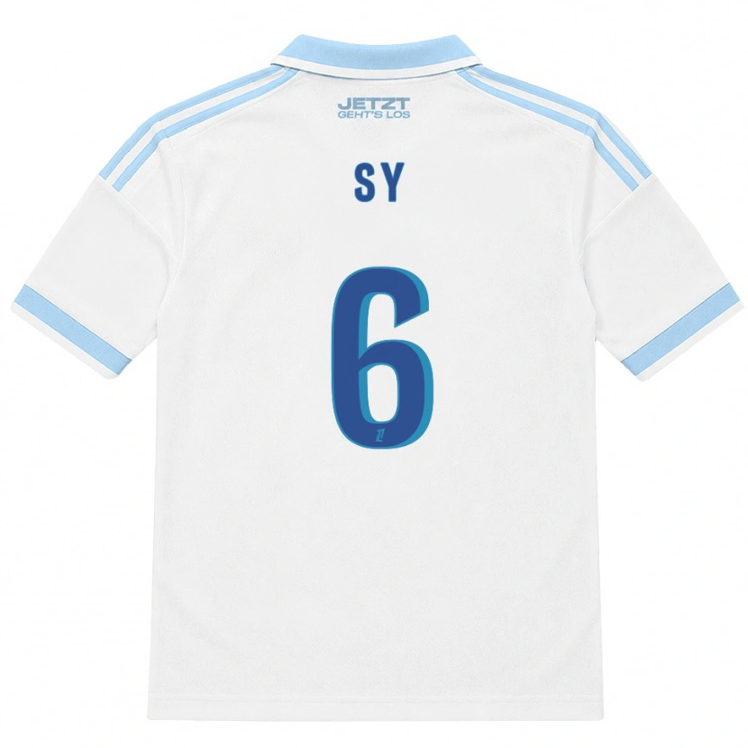 Danxen Niño Camiseta Demba Sy #6 Azul Cielo Claro Blanco Rojo 2ª Equipación 2026/27 La Camisa