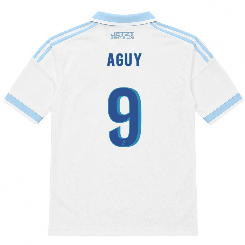 Danxen Niño Camiseta David Aguy #9 Azul Cielo Claro Blanco Rojo 2ª Equipación 2026/27 La Camisa