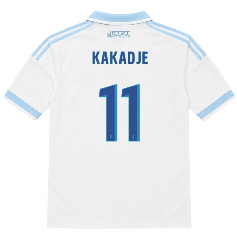 Danxen Niño Camiseta Dan-Marcel Kakadje #11 Azul Cielo Claro Blanco Rojo 2ª Equipación 2026/27 La Camisa