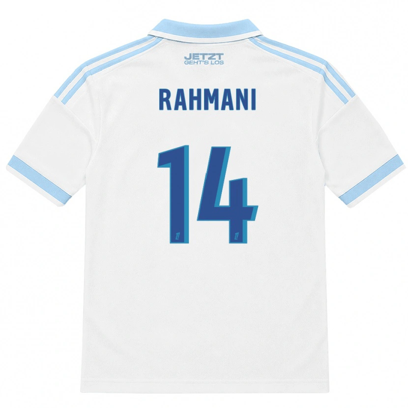 Danxen Niño Camiseta Nessim Rahmani #14 Azul Cielo Claro Blanco Rojo 2ª Equipación 2026/27 La Camisa
