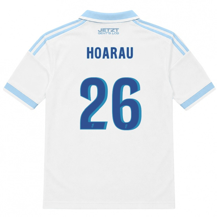 Danxen Niño Camiseta Fanny Hoarau #26 Azul Cielo Claro Blanco Rojo 2ª Equipación 2026/27 La Camisa
