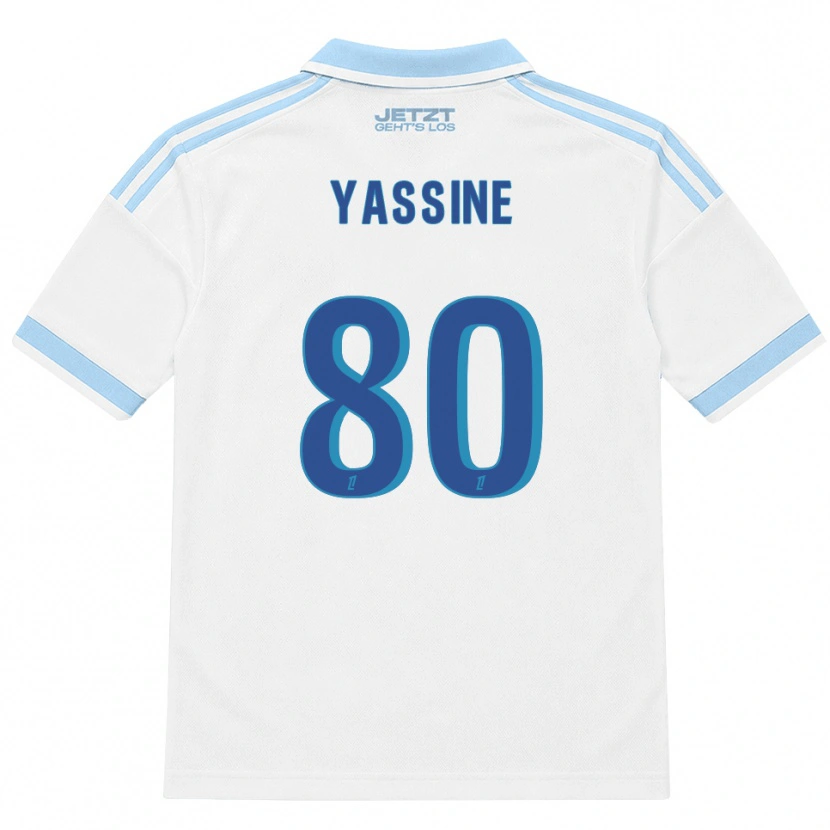 Danxen Niño Camiseta Gessime Yassine #80 Azul Cielo Claro Blanco Rojo 2ª Equipación 2026/27 La Camisa