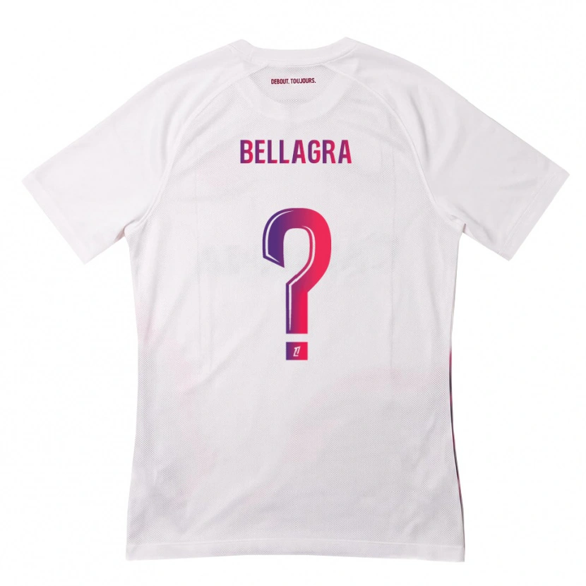 Danxen Niño Camiseta Dawoud Bellagra #0 Blanco Rosa Morado 2ª Equipación 2026/27 La Camisa