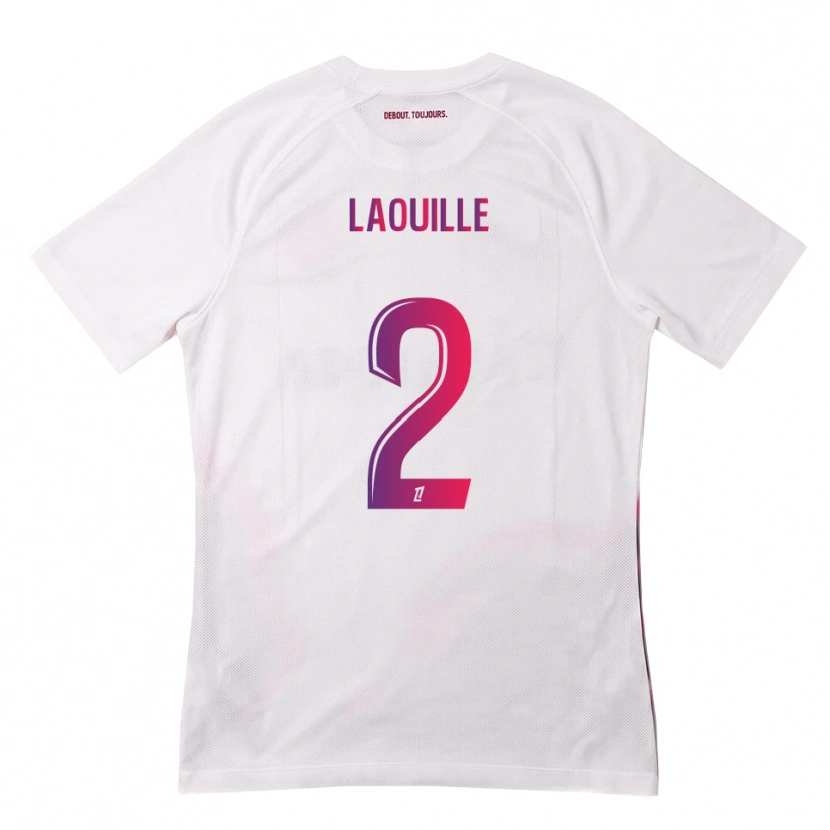 Danxen Niño Camiseta Rafaël Laouille #2 Blanco Rosa Morado 2ª Equipación 2026/27 La Camisa