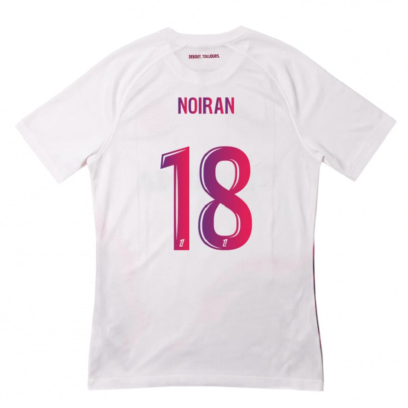 Danxen Niño Camiseta Clara Noiran #18 Blanco Rosa Morado 2ª Equipación 2026/27 La Camisa