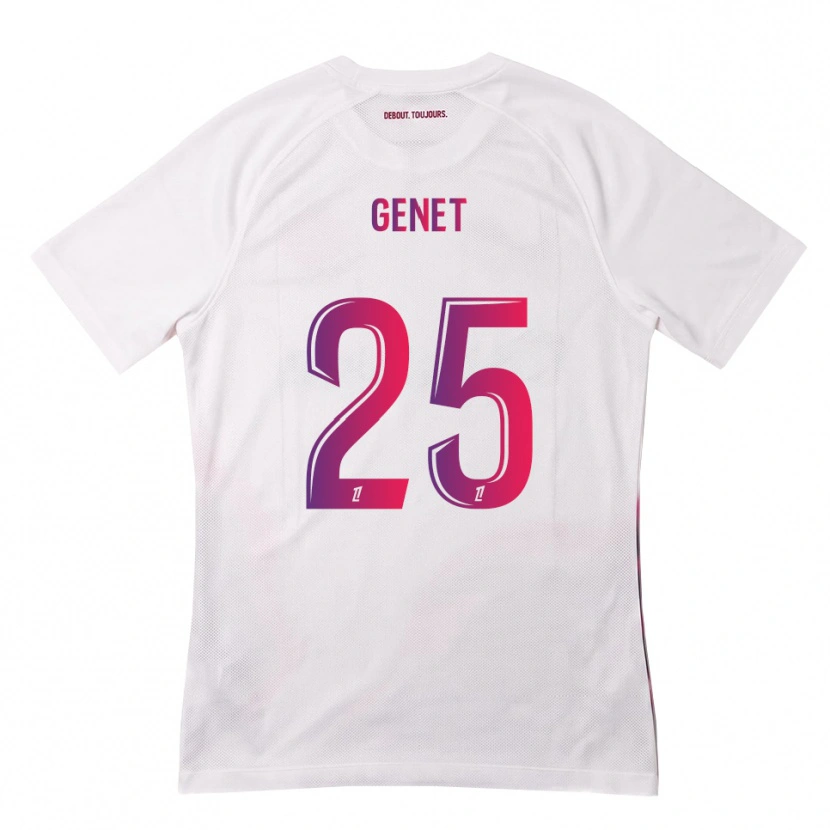 Danxen Niño Camiseta Marine Genet #25 Blanco Rosa Morado 2ª Equipación 2026/27 La Camisa