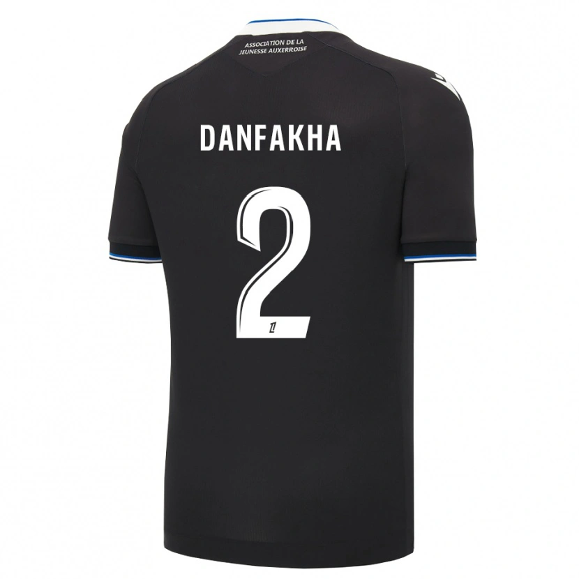 Danxen Niño Camiseta Salimou Danfakha #2 Negro Azul Blanco 2ª Equipación 2026/27 La Camisa