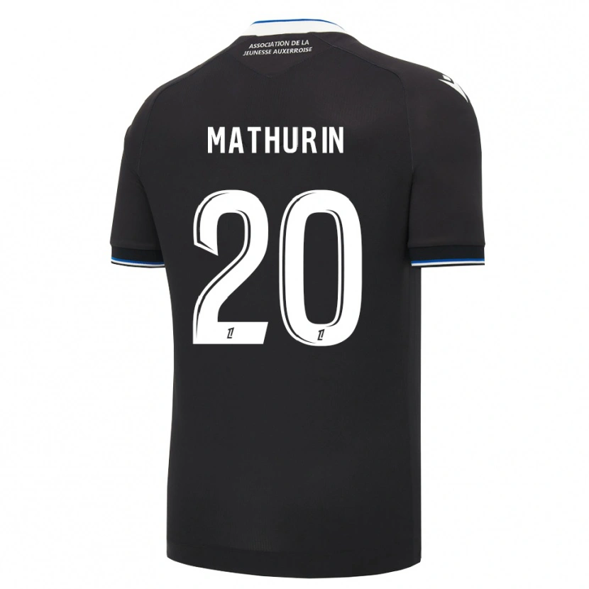 Danxen Niño Camiseta Anis Mathurin #20 Negro Azul Blanco 2ª Equipación 2026/27 La Camisa