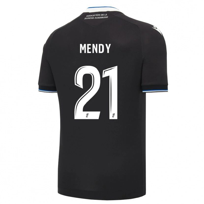 Danxen Niño Camiseta Tony Mendy #21 Negro Azul Blanco 2ª Equipación 2026/27 La Camisa