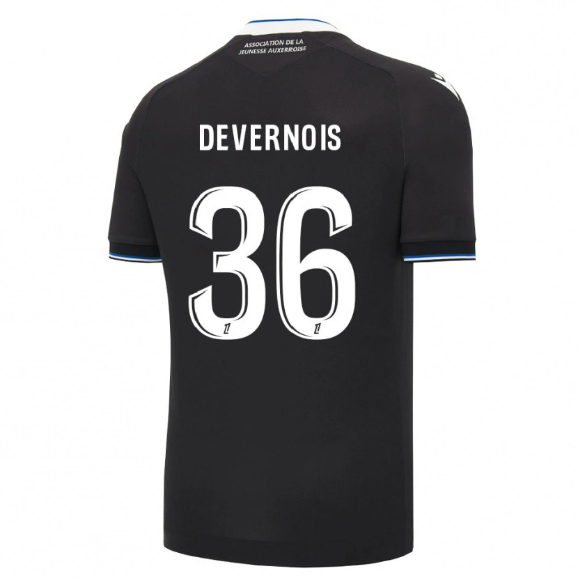 Danxen Niño Camiseta Tidiane Devernois #36 Negro Azul Blanco 2ª Equipación 2026/27 La Camisa