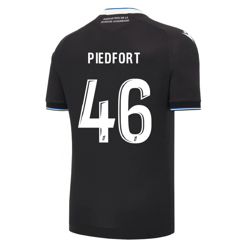 Danxen Niño Camiseta Arthur Piedfort #46 Negro Azul Blanco 2ª Equipación 2026/27 La Camisa