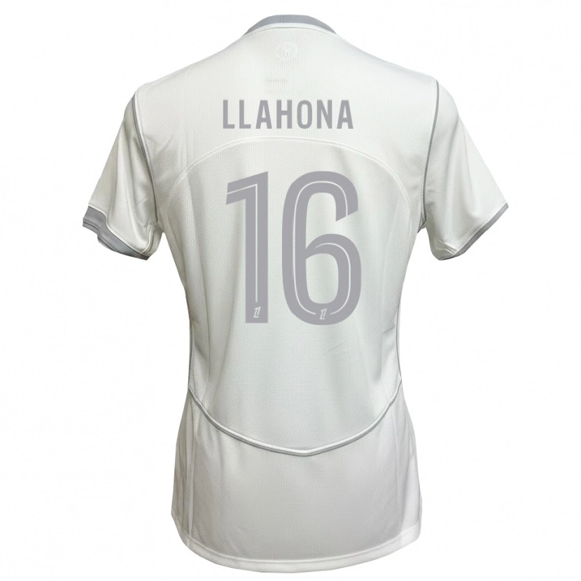 Danxen Niño Camiseta Yann Llahona #16 Blanco Gris 2ª Equipación 2026/27 La Camisa