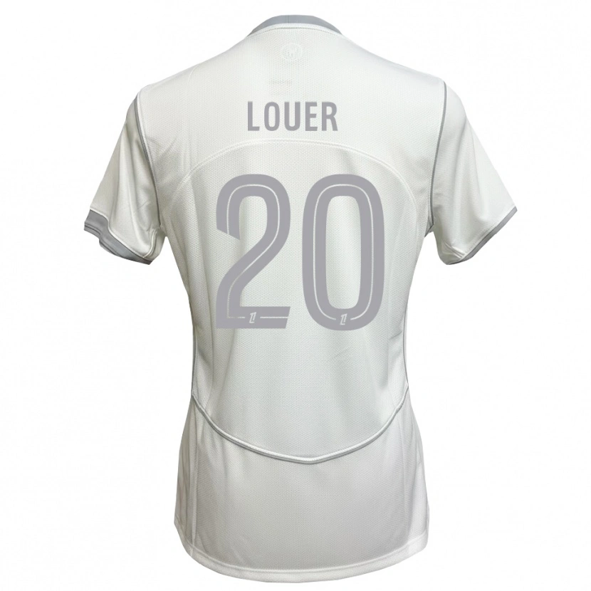 Danxen Niño Camiseta Marius Louër #20 Blanco Gris 2ª Equipación 2026/27 La Camisa