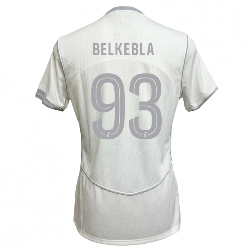Danxen Niño Camiseta Haris Belkebla #93 Blanco Gris 2ª Equipación 2026/27 La Camisa