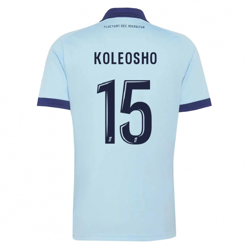 Danxen Niño Camiseta Luca Koleosho #15 Azul Aciano Negro 2ª Equipación 2026/27 La Camisa