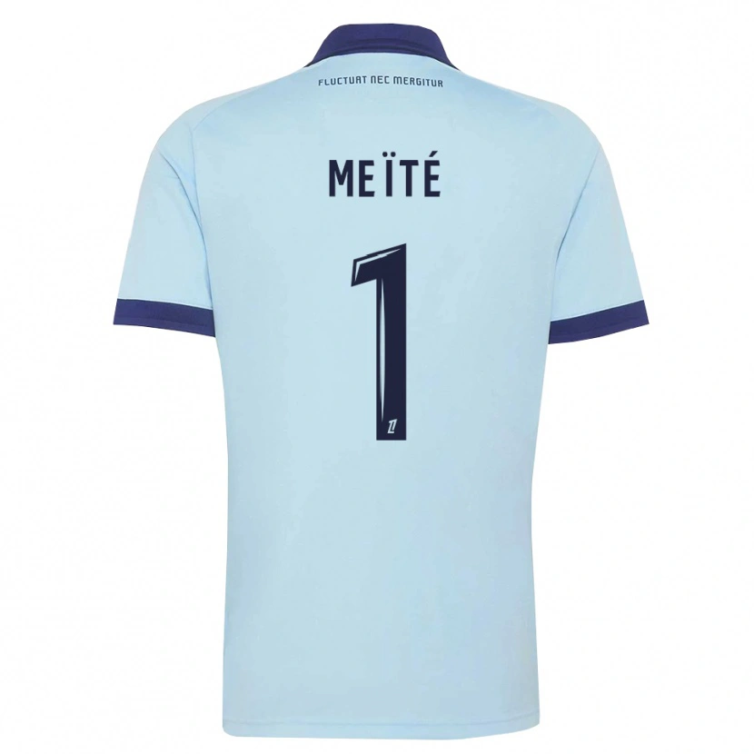 Danxen Niño Camiseta Ibrahim Meïté #1 Azul Aciano Negro 2ª Equipación 2026/27 La Camisa