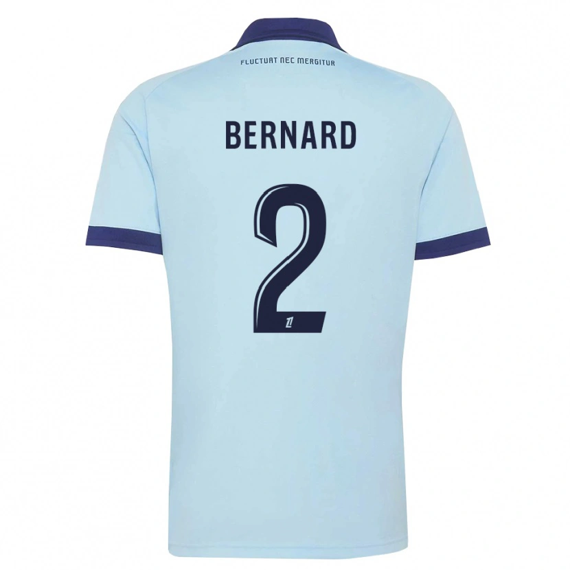 Danxen Niño Camiseta Sacha Bernard #2 Azul Aciano Negro 2ª Equipación 2026/27 La Camisa